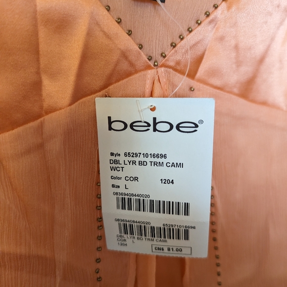 Bebe Cami, all silk, including the lining - Picture 2 of 3